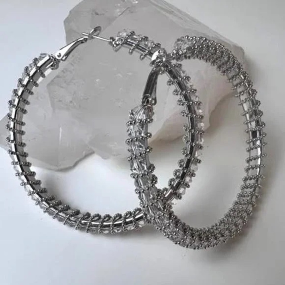 Silver Hoop Earrings